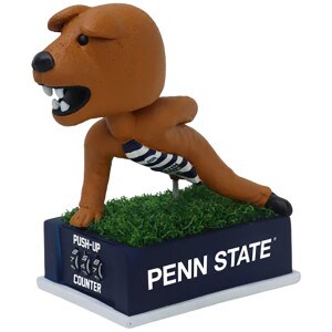 bobblehead Penn State Nittany Lion Mascot pushup counter